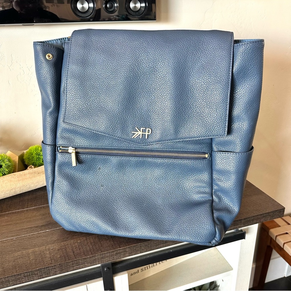 Freshly Picked Diaper Bag Convertible Classic Backpack Purse blue